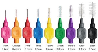 TePe kefky 0,8 mm zelené