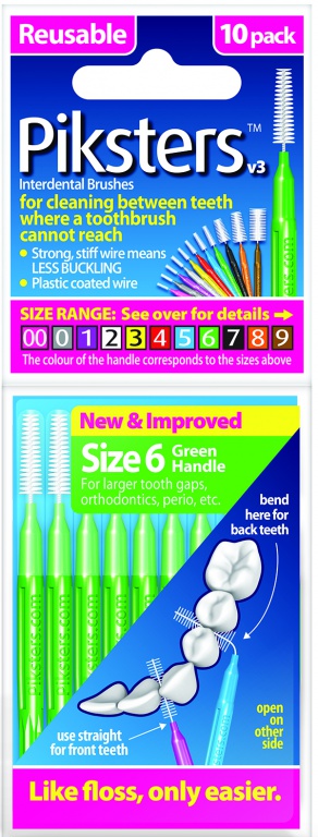 Piksters Interdental Brushes č. 7 čierne