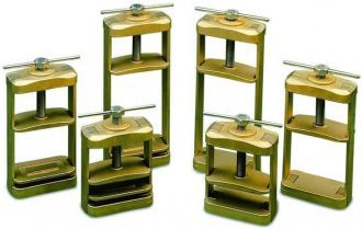 Mosadzný lis na 2 kyvety