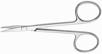 Nožnice Iris zahnuté Silver