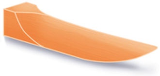 Wood Wedges oranžové