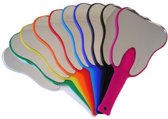 Tooth Shaped Mirror čierne