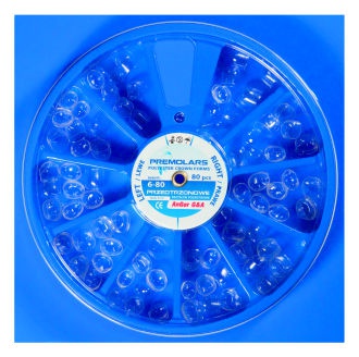 Korunky transparentné premolárové Korunky transparentné premolárové