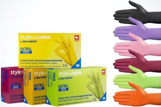 Rukavice nitrilové žlté lemon S