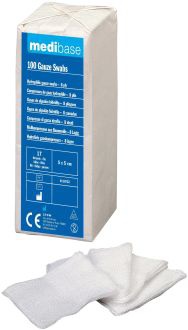 Gázové štvorce Medibase 5 x 5 cm