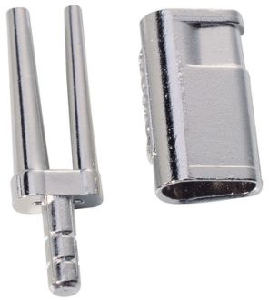 Bi-V-Pins with sleeve
