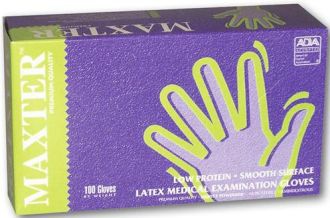 Rukavice latexové púdrované Maxter XS
