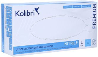 Rukavice nitrilové svetlomodré kolibri L