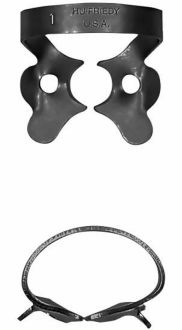 Rubber Dam Clamp 1 Hu-Friedy Black Line