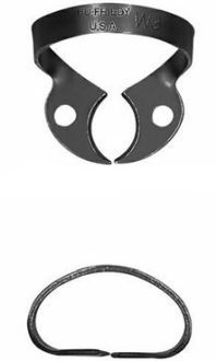 Rubber Dam Wingless Clamp W3 Hu-Friedy Black Line