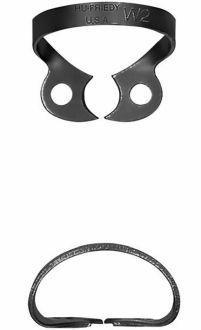 Rubber Dam Wingless Clamp W2 Hu-Friedy Black Line